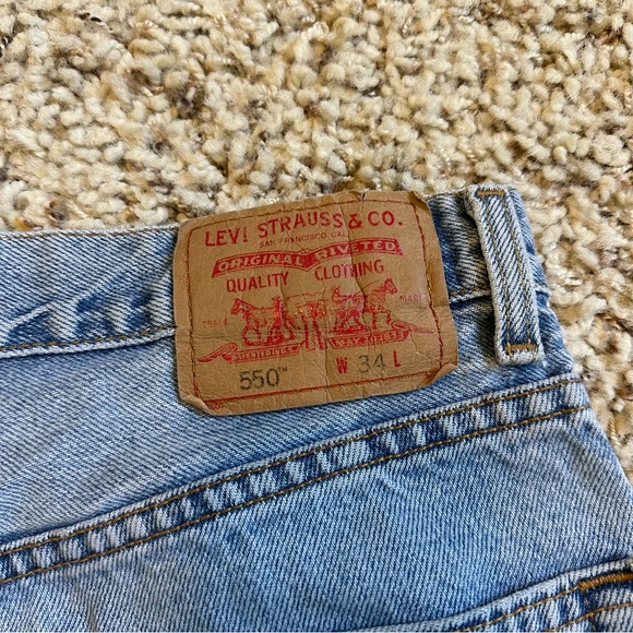 Levi Strauss 550 Frayed Hem Women's Shorts 34 - Picture 6 of 6